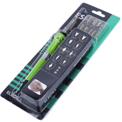 ESI-118 Wood Engraving Pyrography Tool – 220V 30W Wood Burning Pen Set with Soldering & Carving Tips