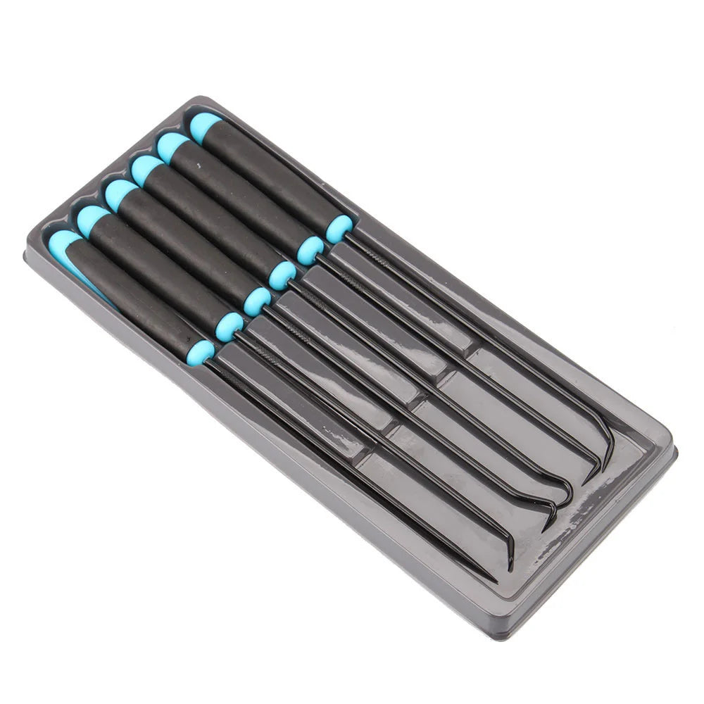 6PCS Durable Extra Long Pick Hook Set: O-Ring and Seal Remover Craft Hobby Tool - Color Random