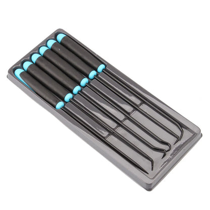 6PCS Durable Extra Long Pick Hook Set: O-Ring and Seal Remover Craft Hobby Tool - Color Random