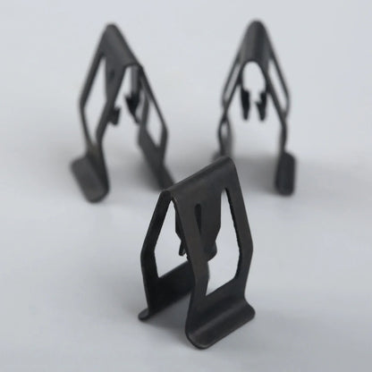 10Pcs Car Dashboard Trim Clips - Black Metal Rivet Fasteners for Ford, Mazda, Audi, Toyota