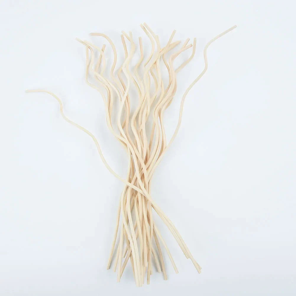 20PCS Diffuser Sticks – Long Wavy Rattan Reed Replacement for Fragrance Diffuser, Air Freshener Accessory