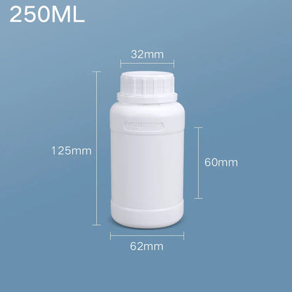 Empty Fluorinated Plastic Bottle with Tamper-Evident Cap — Leakproof Refillable Liquid Container 50ml-1000ml
