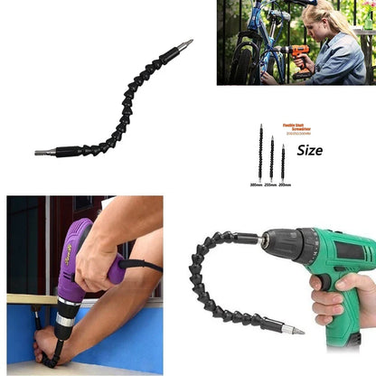 Multifunctional Electric Drill Screwdriver Bit - Universal Snake Flexible Hose Cardan Shaft Connection, Soft Extension Rod Link