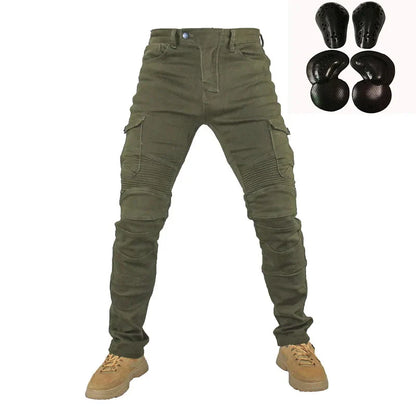 Men's Motorcycle Jeans – Featherbed Riding Pants, Standard Version for Car Ride & Summer Riding