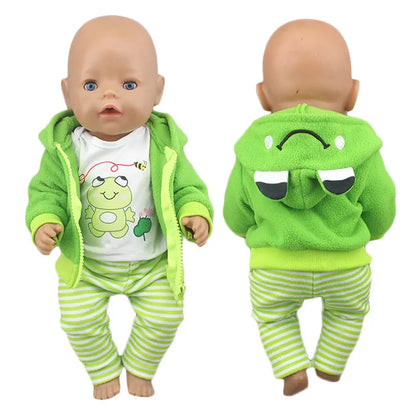 2023 New Doll Outfit Set – Cute Jumpers & Rompers for 17-Inch / 43cm Baby Reborn Dolls