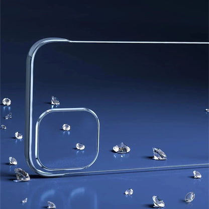 Transparent Borderless Anti-Drop PC Hard Shell Case for iPhone 16/15/14/13/12/11 Pro Max, XR, XS, Mini, SE, 7, 8 Plus