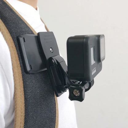 360° Rotary Hat Belt Backpack Clip – Camera Mount Clamp for GoPro Hero 2/3/3+/4/4 Session Skiing Action Accessories