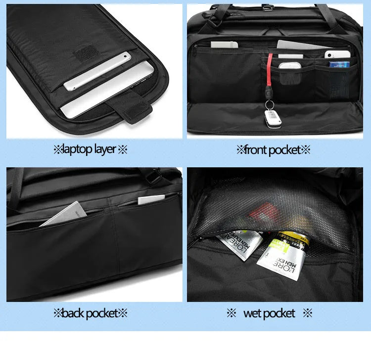 Men’s Sport Gym Bag – Multi-Functional Travel, Fitness & Outdoor Duffle with Dry/Wet Compartments