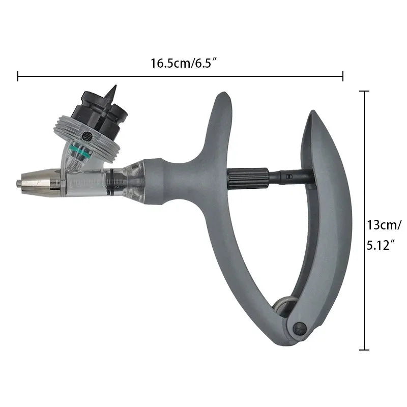 Automatic Veterinary Syringe 1ml/2ml/5ml — Adjustable Continuous Injection for Livestock, Pigs, Cattle, Sheep