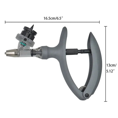 Automatic Veterinary Syringe 1ml/2ml/5ml — Adjustable Continuous Injection for Livestock, Pigs, Cattle, Sheep