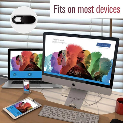 Sliding Webcam Cover - Protect Your Privacy with Laptop Camera Cover Slider for Phone, iPad, PC, Macbook, and Tablet - Anti-spy Lens Privacy Sticker