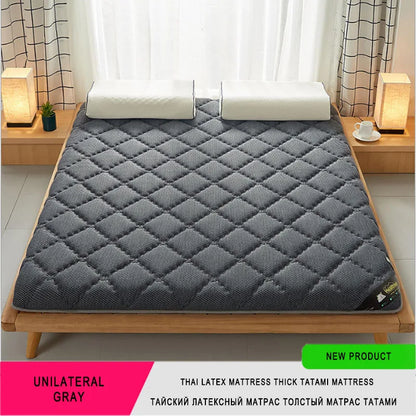 6/10cm Thai Natural Latex Floor Mattress – Foldable Tatami Mat with 95D Filling & Cotton Cover, Slow Rebound Comfort