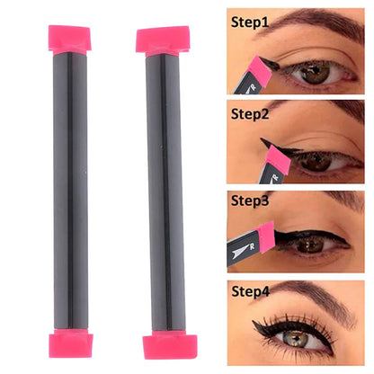 2 Size Eyeliner Stamps - Wing Style Cat Eye Makeup Brush for Women, Cosmetic Beauty Tool