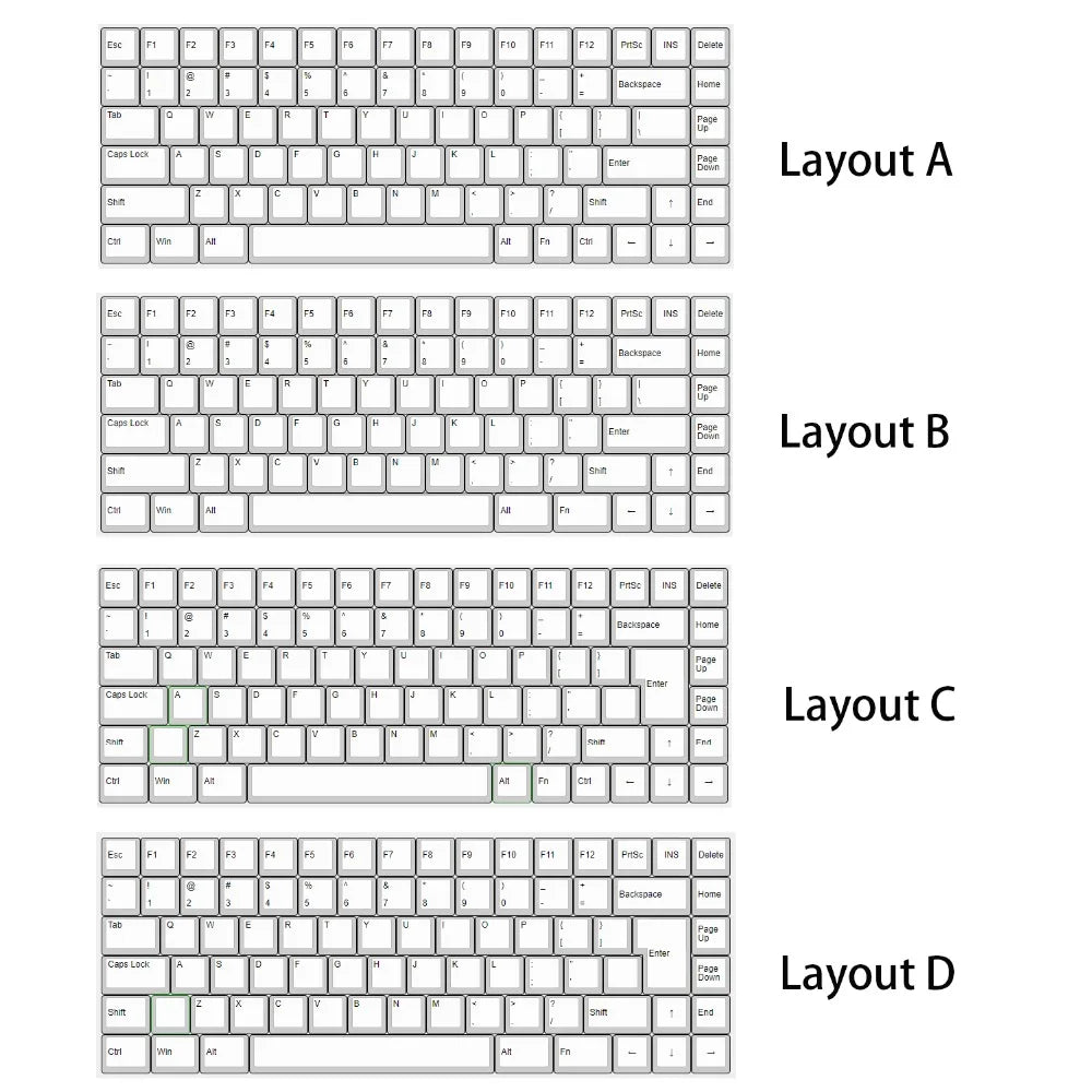 75% 84-Key QMK VIA ANSI ISO Hotswap PCB – Kailh Hot Socket Fully Programmable for YMD75 V2 & KDB75 Mechanical Keyboards