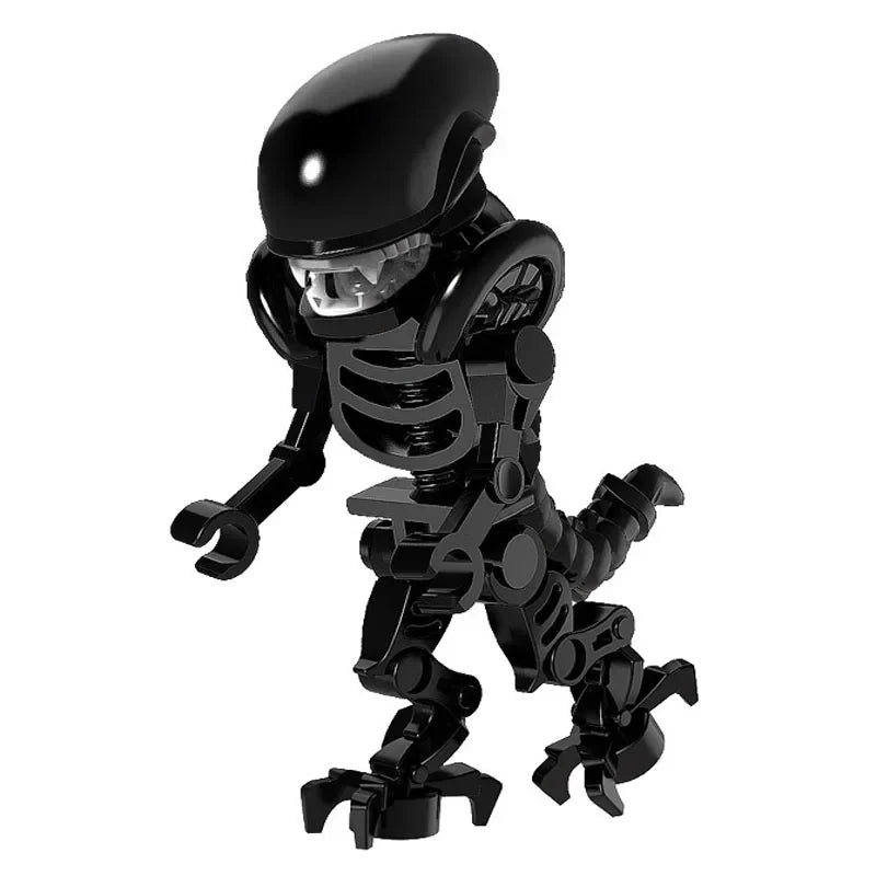 Super Heroes Model Figure Blocks – Invisible Predator vs Alien Jungle Killer Construction Toy for Children