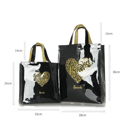 Simple Stylish PVC Reusable Shopping Bag – Luxury Eco-Friendly Waterproof Tote for Summer Beach