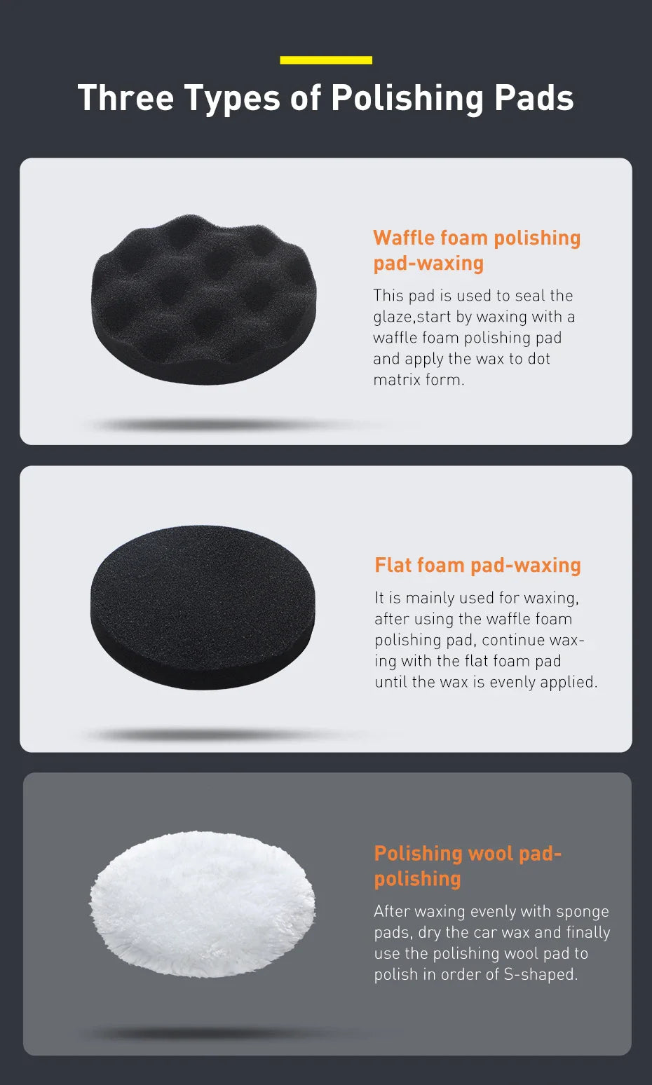 Baseus Wireless Car Polisher — Cordless Electric Waxing & Polishing Machine with Adjustable Speed for Auto Detailing