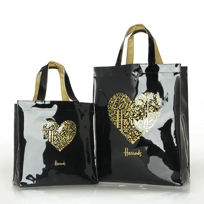 Simple Stylish PVC Reusable Shopping Bag – Luxury Eco-Friendly Waterproof Tote for Summer Beach