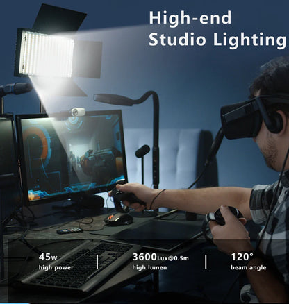 Nagnahz U800 LED Photo Studio Light - Portable Lighting for TikTok, YouTube, Gaming, and Live Video Recording