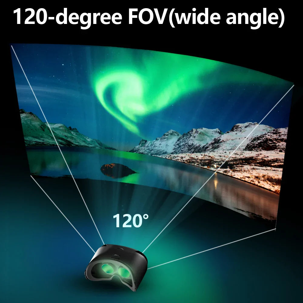 3D Virtual Reality VR Headset for iPhone & Android Smartphones – Immersive Mobile Phone VR Glasses with Real Lenses Goggles