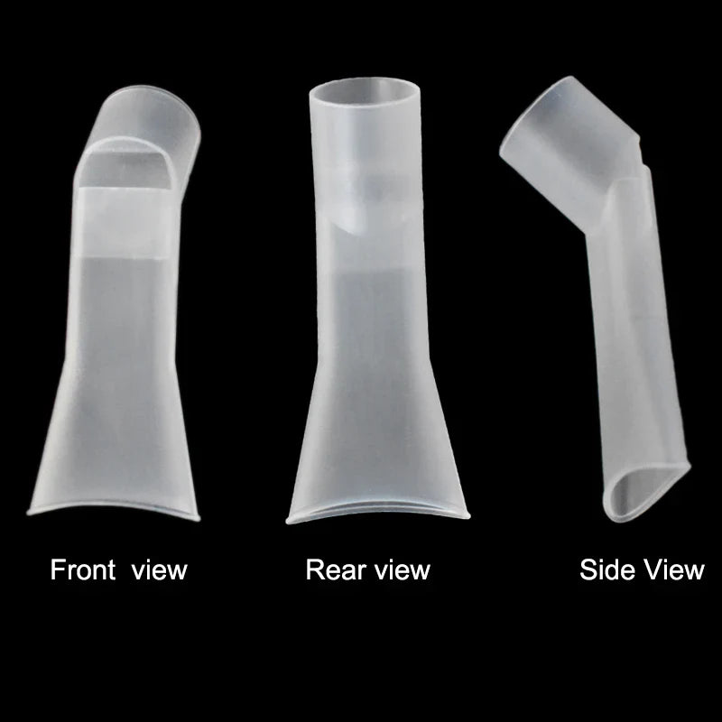 3-Piece Household Nebulizer Kit — Inhaler Cup and Compressor Mouthpieces, Medical Steam Inhaler Accessories