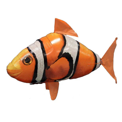 Remote Control Flying Shark & Clownfish Toy – Infrared Air Swimming RC Balloon Fish for Kids Gifts & Party Decoration