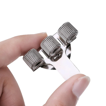 Metal Spring Pen Holder with Pocket Clip - Available in Single, Double, Triple Hole for Doctors, Nurses Uniforms, and Notebooks