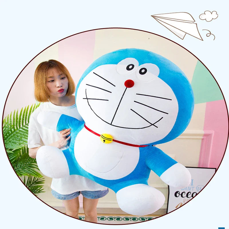 Anime Doraemon Kawaii Plush Toy – Soft Stuffed Animal Doll, Birthday Gift for Kids & Girlfriend