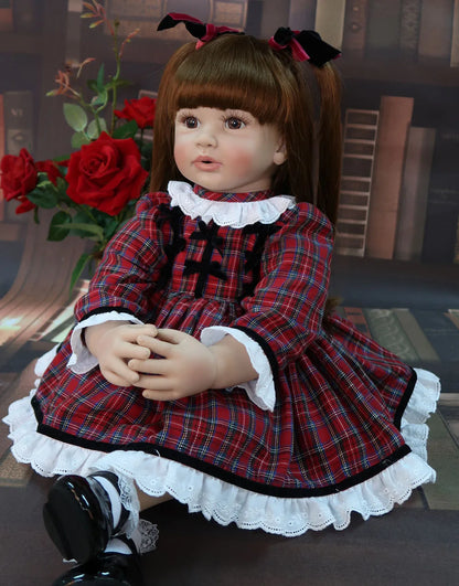 60cm Lifelike Reborn Toddler Doll – High-Quality Silicone Vinyl Princess Baby Girl Doll