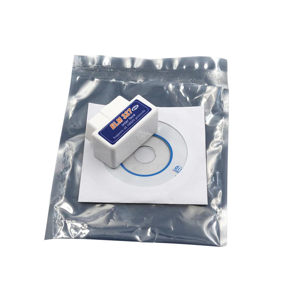 Effortless Car Diagnostics: Super Mini ELM327 V2.1 Bluetooth OBD2 Scanner - Compatible with Android & iOS, OBD II Code Reader for Easy Car Maintenance
