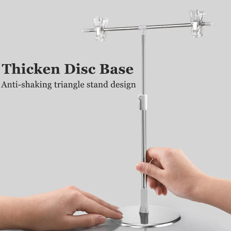 Adjustable T-Shape Photography Backdrop Stand – Background Frame Support System with Clamps for Video Studio