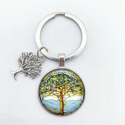 Tree of Life Keychain – Vintage Handmade Fashion Key Ring Jewelry Gift for Men & Women Party & Everyday Use Accessories
