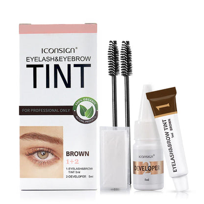 ICONSIGN Eyelash & Eyebrow Dye Tint Kit – Brow Enhancer, Mascara Lift & Tattoo Makeup Tools