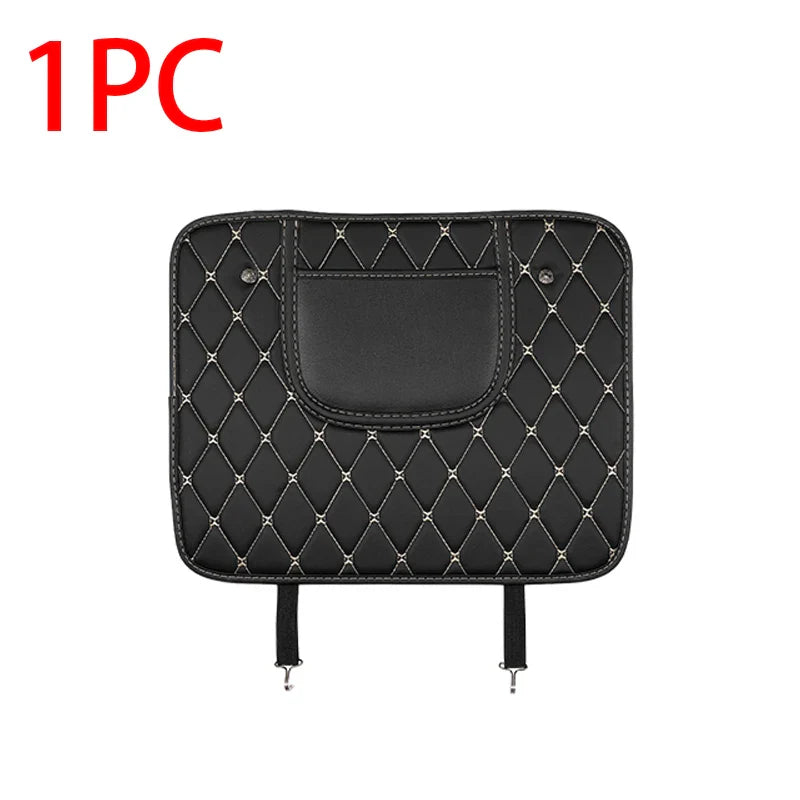 PU Leather Car Seat Back Protector – Anti-Kick Pad for Kids, Child Kick & Dirt Protection, Auto Accessories