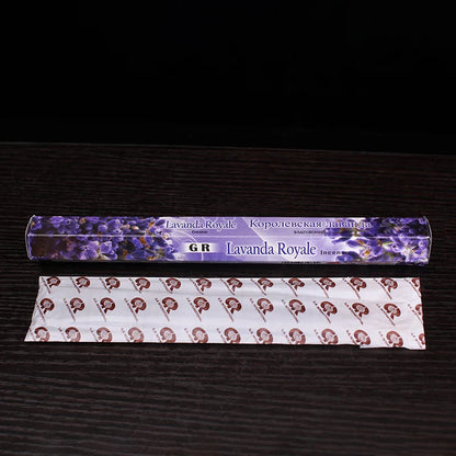 20 Sticks Indian Incense – White Sage, Lavender, Yoga & Sea Breeze Scents for Meditation, Air Purification & Aromatherapy