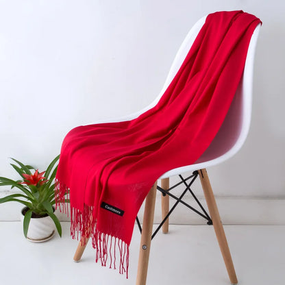 Women's Pashmina Scarf — Cashmere Feel Shawl & Wrap for Evening Dresses, Travel, Office, Winter, and Weddings