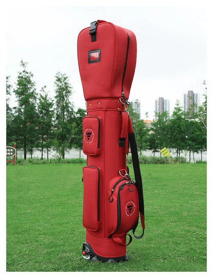 PGM Ultra-Light Golf Bag with Wheels QB069 – Large Capacity Sport & Aviation Bag with Multifunctional Ball Storage