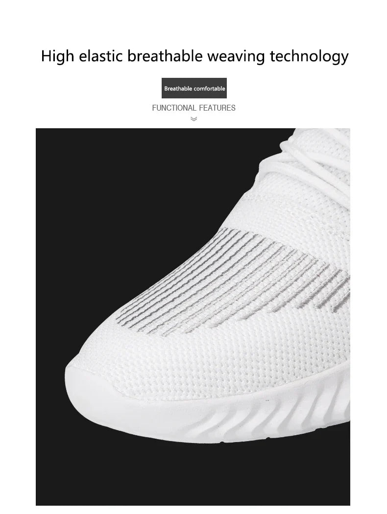 Men's White Sneakers – Casual Walking & Running Shoes, Plus Size 49, Tennis Masculino