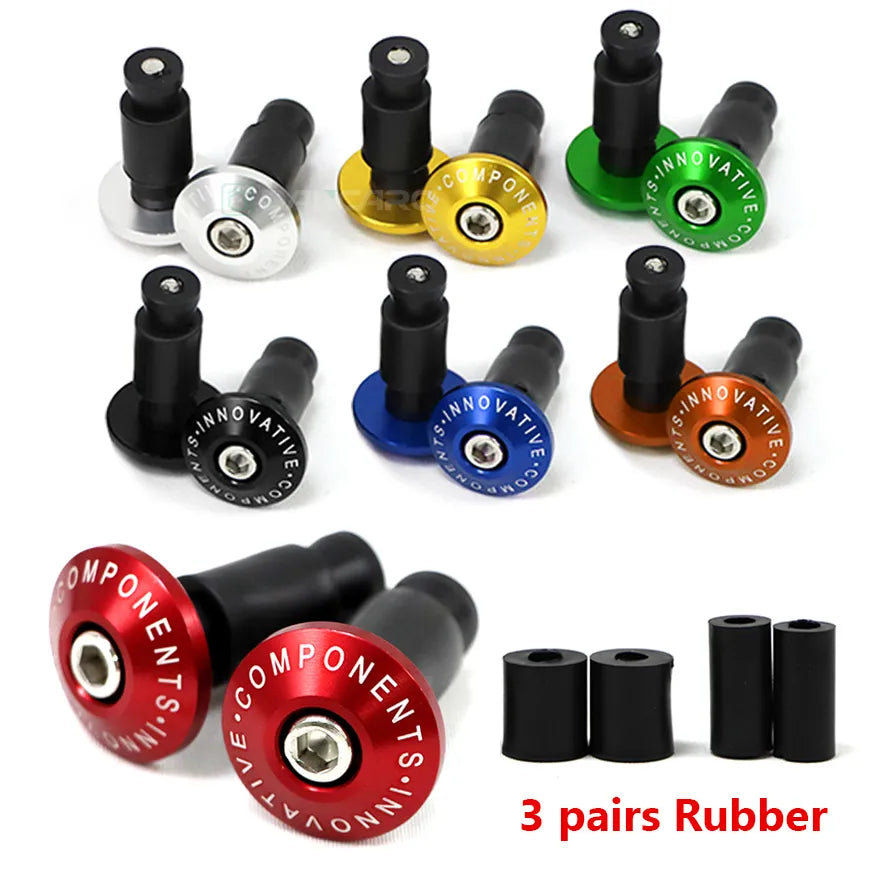 Motorcycle Handle Bar End Cap Anti-Vibration Slider Plug for SX, XC, EXC, EXC-R, F, W Models - Fits 65cc to 530cc