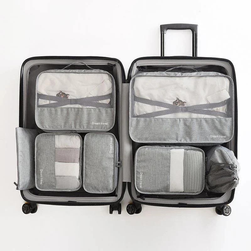 Hanging Travel Toiletry Bag | Organizer Kit for Men & Women with Cosmetics & Makeup Storage