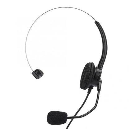 Monaural Landline Headset – Wired Telephone Headphone with Microphone for Home Use