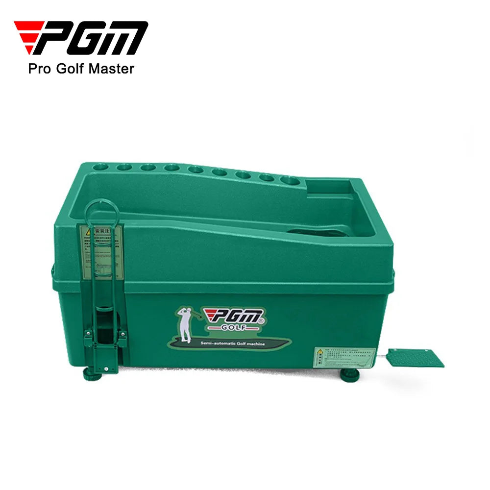 PGM Semi-Automatic Golf Ball Machine – ABS Automatic Ball Dispenser, Golf Clubs Holder, Training Service Equipment