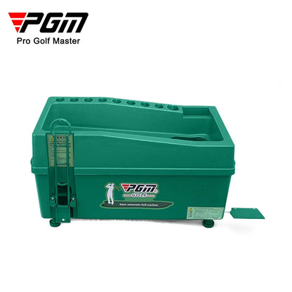 PGM Semi-Automatic Golf Ball Machine – ABS Automatic Ball Dispenser, Golf Clubs Holder, Training Service Equipment