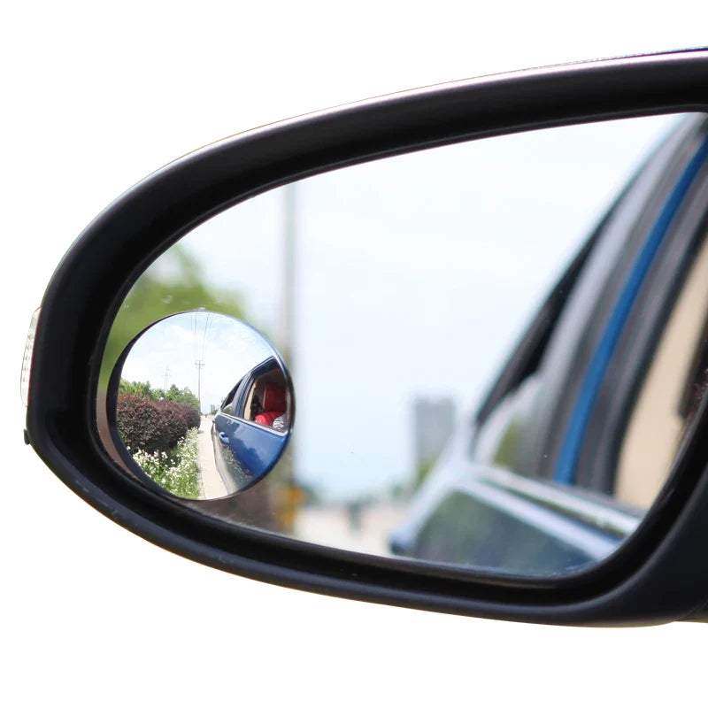 2PC 360° HD Frameless Blind Spot Mirrors – Ultrathin Wide-Angle Convex Rear View Car Accessories