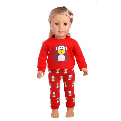 15-Style Doll Pajamas & Nightgowns – Cute Patterns for 18-Inch American & 43cm Born Dolls, Doll Accessories Toy