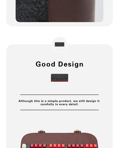 PU Felt Keyboard Carrying Case – Protective Bag for Planck 40%, 60%, 80%, 100%, GH60, XD64, TADA68, TKL 87/104, ANSI, BM60/65/68, Poker Keyboards