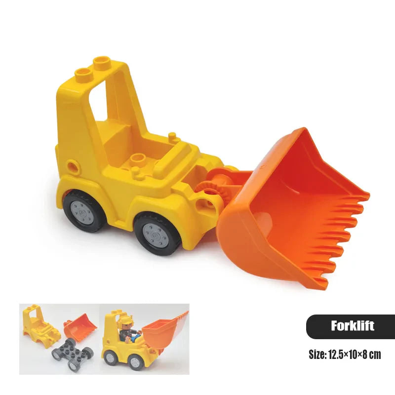 New Large Building Blocks Toys – Cartoon Princess Carriage, Car & Airplane Vehicle Models, Big Bricks Gift for Kids