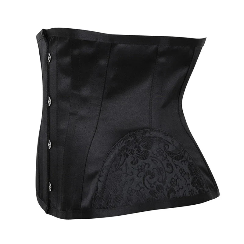 Gothic Steampunk Style: Short Torso Corset Top - Hourglass Curve Shaper with Modeling Strap, Slimming Waist Trainer for a Unique Look