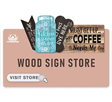 Putuo Decor Welcome House Shaped Wooden Sign – Rustic Hanging Plate for Home, Living Room Wall Decor