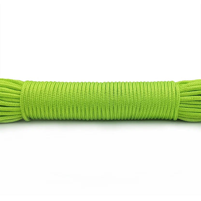 100FT 3mm Paracord Rope – Heavy Duty Parachute Cord for Hiking, Camping, Survival & DIY Bracelets